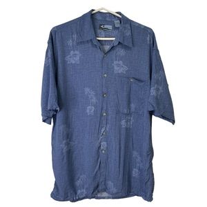 Corsini Hawaiian Tropical Button Down Shirt size Large